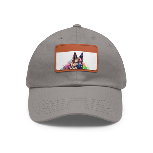 German Shepherd PupPrint Cotton Hat with Light Brown Patch
