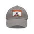 German Shepherd baseball cap with cute pup design on light brown patch.