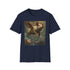 Surreal Flight Flying Pigs T-Shirt in Charcoal Cotton.