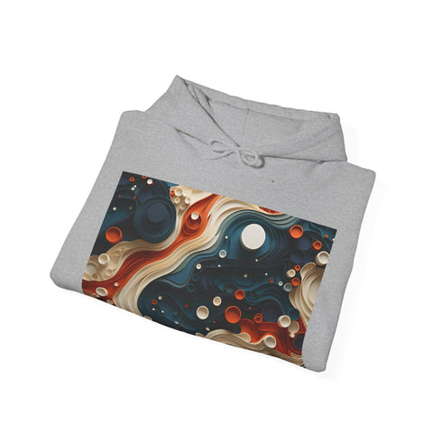 Xuliban Dreamscape Hoodie in Navy, Unisex Regular Fit, DTG Print