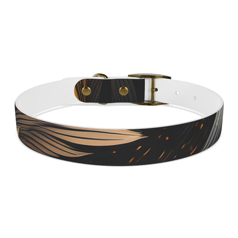 Personalized Black Onyx Dog Collar for Small Dogs, Hypoallergenic & Waterproof