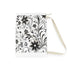 Monochrome pattern laundry bag with black and white bezier curve design.