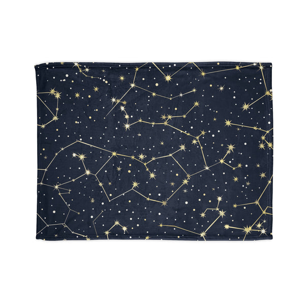 Starry Night Constellation Throw Blanket vertical pattern view