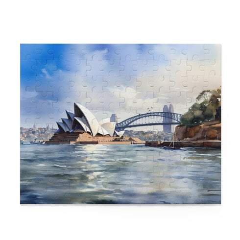 Sydney Skyline Jigsaw Puzzle - Iconic landmarks and harbor views of Sydney, Australia, perfect for travel fans