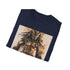 Charcoal cotton Predator graphic t-shirt with crew neck and regular fit