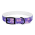 Lavender Fields Dog Collar in Black Onyx for medium-sized pets