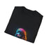Watercolor poodle tee in vibrant colors for playful summer style.