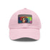 Jennifer Aniston watercolor cap with vibrant neon colors for summer style.