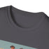 Hipster giraffe t-shirt in charcoal for men and women.