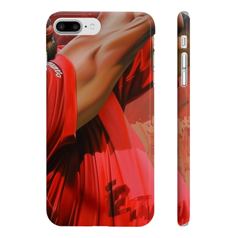 Slim glossy iPhone 7 Plus case inspired by golf champions.