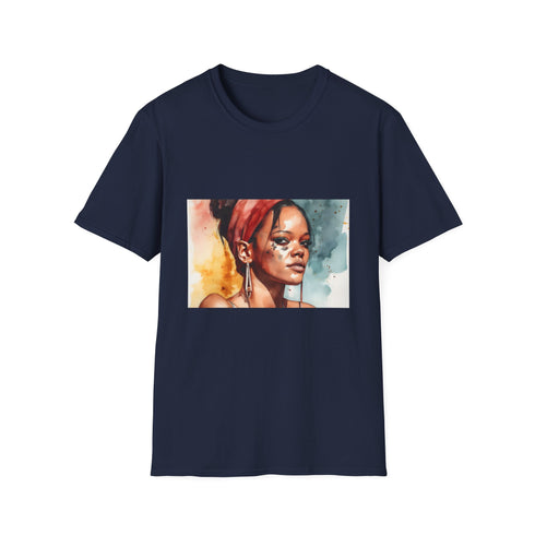 🎨 Rihannas Radiance: A Watercolor Masterpiece of Beauty and Empowerment