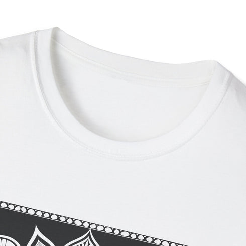 Serene Mandala Charcoal T-Shirt Regular Fit Unisex Women's Men's Clothing