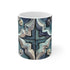 Artisan Tiles Pattern Coffee Mug 11oz Ceramic Mediterranean Style Mug