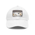 Botanical xray blossom cap in white with light brown patch.