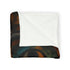 Ancient Mask Radiating Cosmic Energy Plush Fleece Throw Blanket