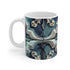 Artisan Tiles Pattern Ceramic Coffee Mug, 11oz, Mediterranean-Inspired Seamless Design