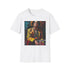 Vibrant Bruno Mars portrait tee in Charcoal for regular fit.