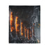 Lava Staircase in Frozen Jungle Plush Fleece Throw Blanket