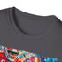 Charcoal cotton T-shirt with vibrant Chiefs victory painting and crew neck design