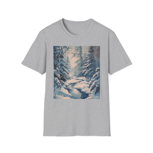 Winters Embrace: Wonderland Painting T-shirt Snowy Wonderland T-Shirt