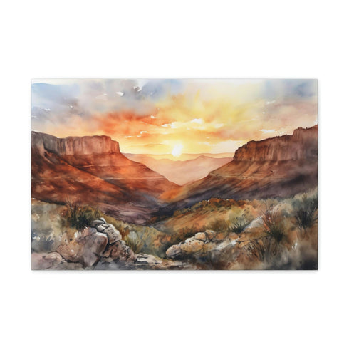 Red Rocks and Rugged Peaks Canvas: Utah Desert Pearl Majesty 8x10 1.25"