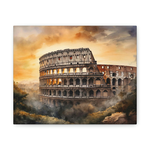 Rome Colosseum & Vatican Tickets Canvas Wall Art Print 8x10 1.25"