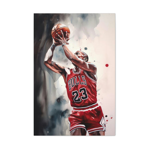 Canvas print of Jordan MVP in 10" x 8" size.