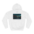 Abandoned Carnival at Night Graphic Unisex College Hoodie - Arctic White Front
