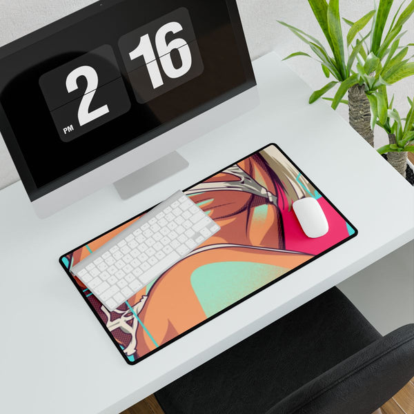 Abella Danger — XXL Gaming Desk Mat — Gaming & Workspace Desk Setup View