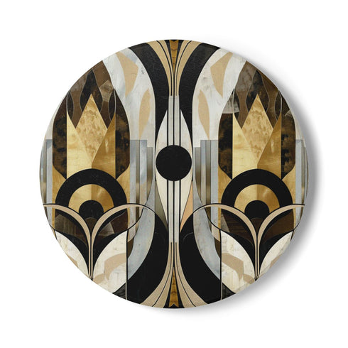 Abstract Art Deco Ceramic Coaster