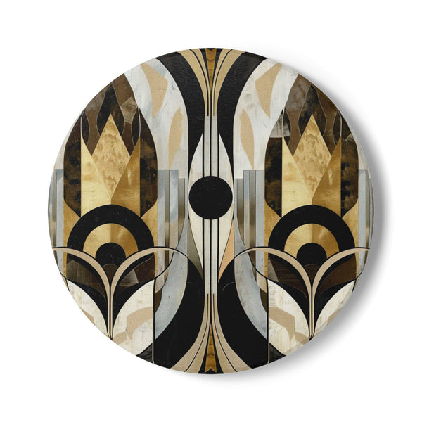 Abstract Art Deco Ceramic Coaster