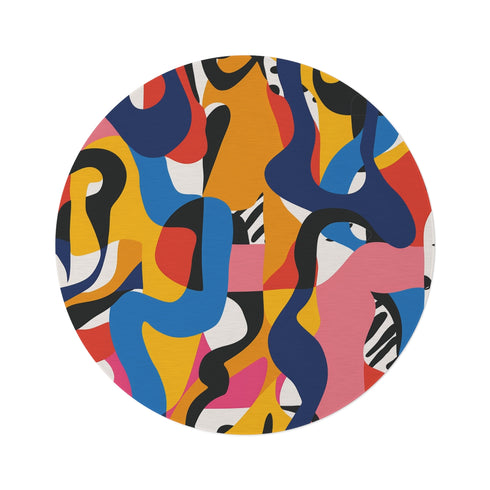 "Abstract Bliss Round Rug"