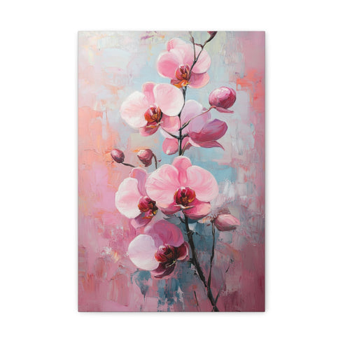 "Abstract Floral Oil Painting Print"