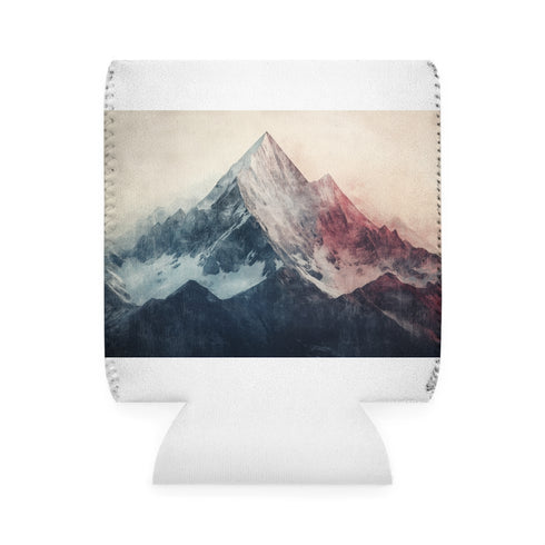 Abstract Grunge Geometric Can Cooler