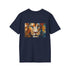 Abstract Lion Face Painted T-shirt