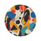 Abstract Modern Bold Round Rug