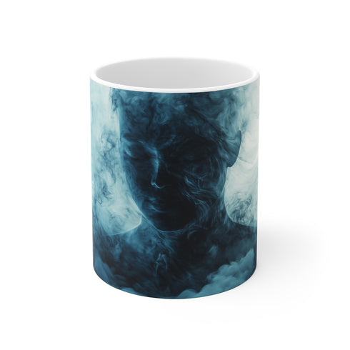 Abstract Wave Silhouette Coffee Mug
