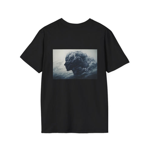 Abstract Wave Silhouette T-Shirt Design