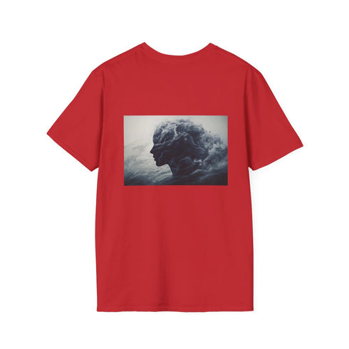 Abstract Wave Silhouette T-Shirt Design