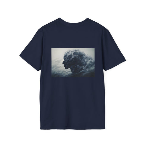 Abstract Wave Silhouette T-Shirt Design