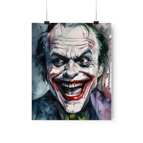 Canvas Jack Nicholson The Shining Poster 11" x 9" Iconic villain art décor.