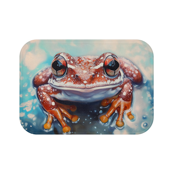 "Adorable African Frog Bath Mat"