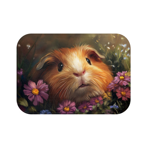 "Adorable American Guinea Pig Bath Mat"