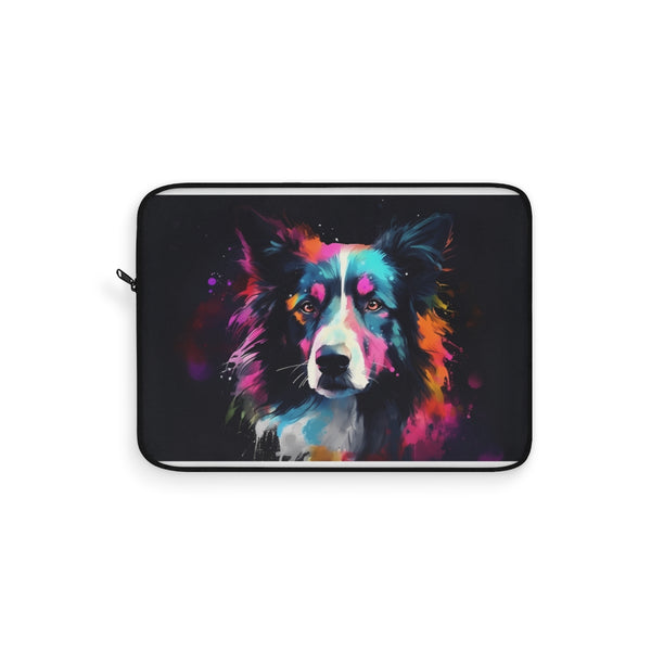 "Adorable Collie Laptop Sleeve: Must-Have!"