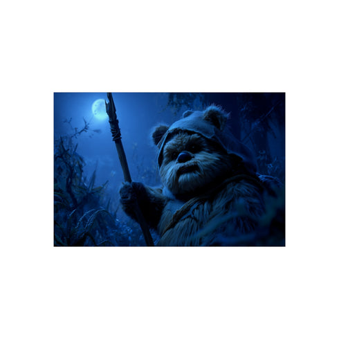 Adorable Ewok with spear pose