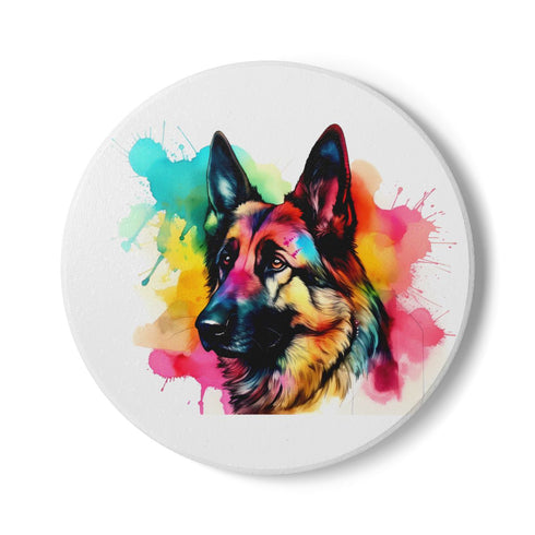 "Adorable German Shepherd Drink Coaster"