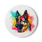 "Adorable German Shepherd Drink Coaster"