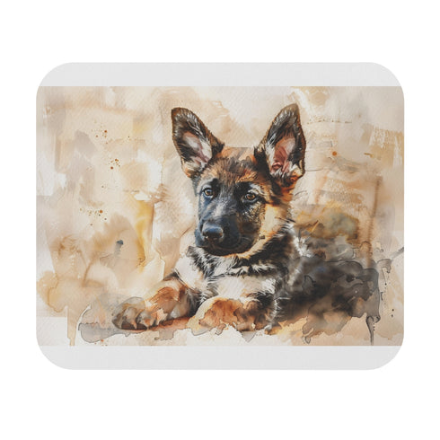 Adorable German Shepherd Puppy Mouse Pad