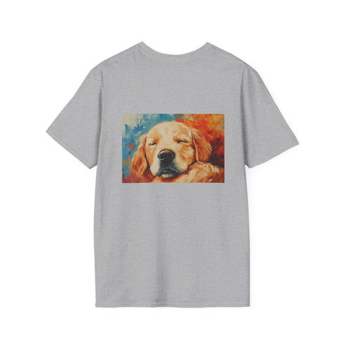 Adorable Golden Retriever Tee: Painting
