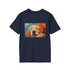 Adorable Golden Retriever Tee: Painting